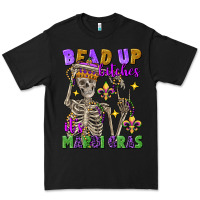 Black bead up bitches it's mardi gras skeleton Premium Tee - FaDigitalArtStudio