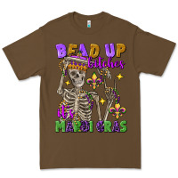 Cacao bead up bitches it's mardi gras skeleton Premium Tee - FaDigitalArtStudio