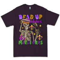Plum bead up bitches it's mardi gras skeleton Premium Tee - FaDigitalArtStudio