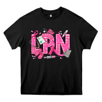 Black Breast Cancer LPN Licensed Practical Nurse Heavy Core Tee - texasbilliewilder