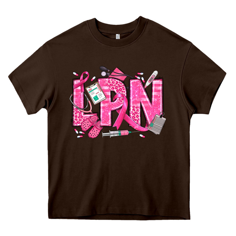 Breast Cancer Lpn Licensed Practical Nurse Heavy Core Tee by texasbilliewilder | Teevron