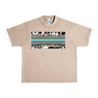 French Oak western cowhide serape sunflower mama license plate Urban Heavy Tee - BarkalooDesign
