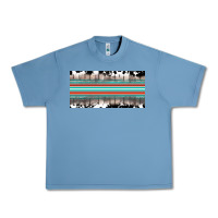 Pebble Blue western cowhide serape sunflower mama license plate Urban Heavy Tee - BarkalooDesign