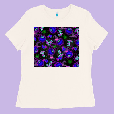 Halloween Ladies Tee Designed By Texasbilliewilder