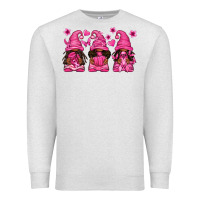 Oatmeal Heather breast cancer afro gnomies Premium Sweatshirt - texasbilliewilder
