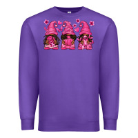 Purple breast cancer afro gnomies Premium Sweatshirt - texasbilliewilder