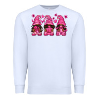 White breast cancer afro gnomies Premium Sweatshirt - texasbilliewilder