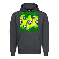 Smoke soccer balls with field  and tactics seamless pattern Zipper Hoodie - BundleAndBundleShop