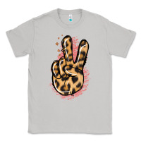 Moon Dust Pink Glitter Leopard Peace Sign Classic Tee - Jasminsmagicworld
