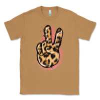 Toasted Coconut Pink Glitter Leopard Peace Sign Classic Tee - Jasminsmagicworld