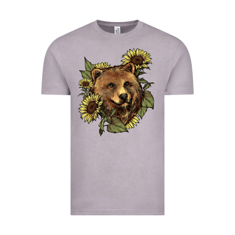Bear Head Sunflowers Vintage Tee by NancyCooperArtShop | Teevron