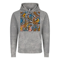 Cloud Rock American Flag Horseshoe Deamless Pattern Vintage Hoodie - BundleAndBundleShop