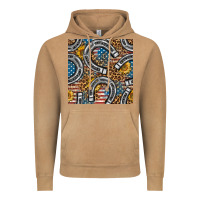 American Flag Horseshoe Deamless Pattern Vintage Hoodie | Teevron
