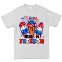 Dove Grey 4th of July ice creams tastes like freedom Premium Tee - Neo Western