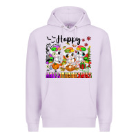 Lilac happy hallothanksmas unicorns Premium Hoodie - texasbilliewilder