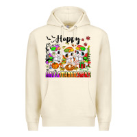Sandshell happy hallothanksmas unicorns Premium Hoodie - texasbilliewilder