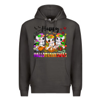 Smoke happy hallothanksmas unicorns Premium Hoodie - texasbilliewilder