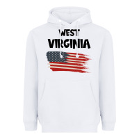 White WEST VIRGINIA Heavyweight Hoodie - Bettercallsaul
