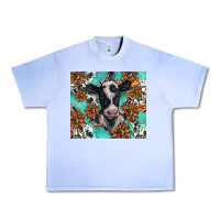 Grape Ice western black and white cow Urban Heavy Tee - BarkalooDesign