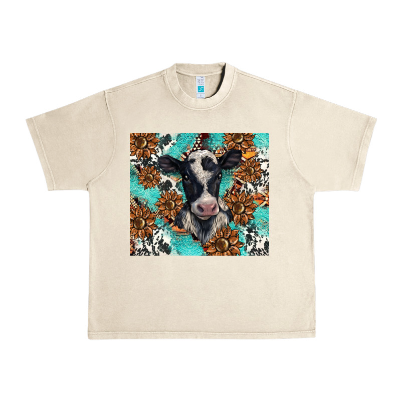 Western Black And White Cow Urban Heavy Tee by BarkalooDesign | Teevron