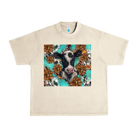 Sandshell western black and white cow Urban Heavy Tee - BarkalooDesign