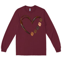Burgundy black history melanin Long Sleeve Tee - MaliasSmallBusiness