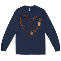 Navy black history melanin Long Sleeve Tee - MaliasSmallBusiness