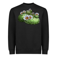 Black blossfeldia cactus Heavyweight Sweatshirt - LillyAllenDesigns
