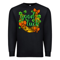 Black st.patricks good luck Premium Sweatshirt - NancyCooperArtShop