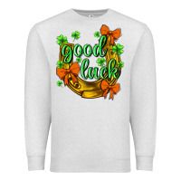 Oatmeal Heather st.patricks good luck Premium Sweatshirt - NancyCooperArtShop