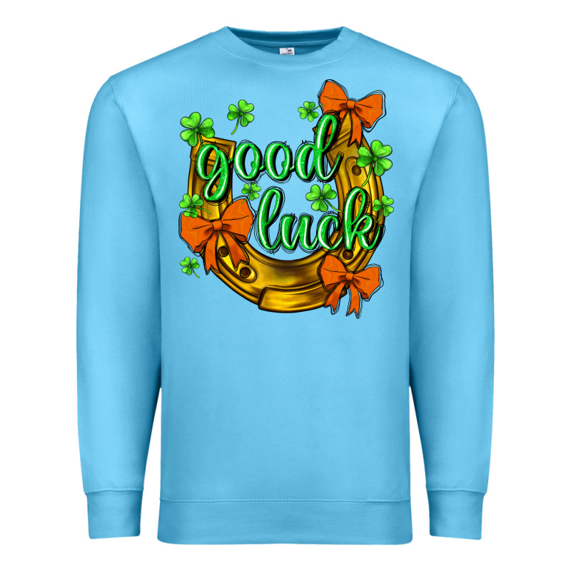 St.patricks Good Luck Premium Sweatshirt by NancyCooperArtShop | Teevron