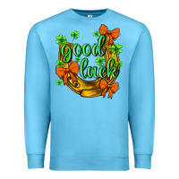 Ocean Blue st.patricks good luck Premium Sweatshirt - NancyCooperArtShop