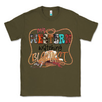 Army Green My Western Watching Blanket Classic Tee - CowhideDigitalArt