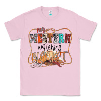 Bubblegum Pink My Western Watching Blanket Classic Tee - CowhideDigitalArt