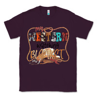 Plum My Western Watching Blanket Classic Tee - CowhideDigitalArt