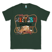 Sports Green My Western Watching Blanket Classic Tee - CowhideDigitalArt
