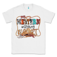 White My Western Watching Blanket Classic Tee - CowhideDigitalArt