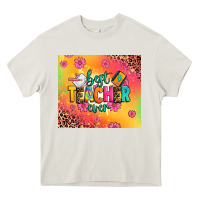 Cream best teacher ever Heavy Core Tee - Zillion Design Studio