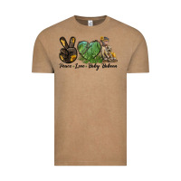 Vintage Coffee Peace Love Baby Baboon Vintage Tee - LillyAllenDesigns