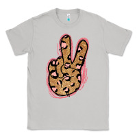 Moon Dust Gold Glitter Pink Leopard Peace Sign Classic Tee - Jasminsmagicworld