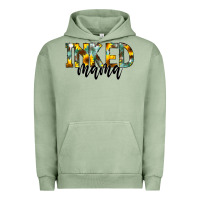 Pigment Oil Green Inked Mama Urban Hoodie - CowCowDesign