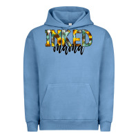 Pigment Pebble Blue Inked Mama Urban Hoodie - CowCowDesign
