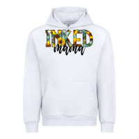 White Inked Mama Urban Hoodie - CowCowDesign