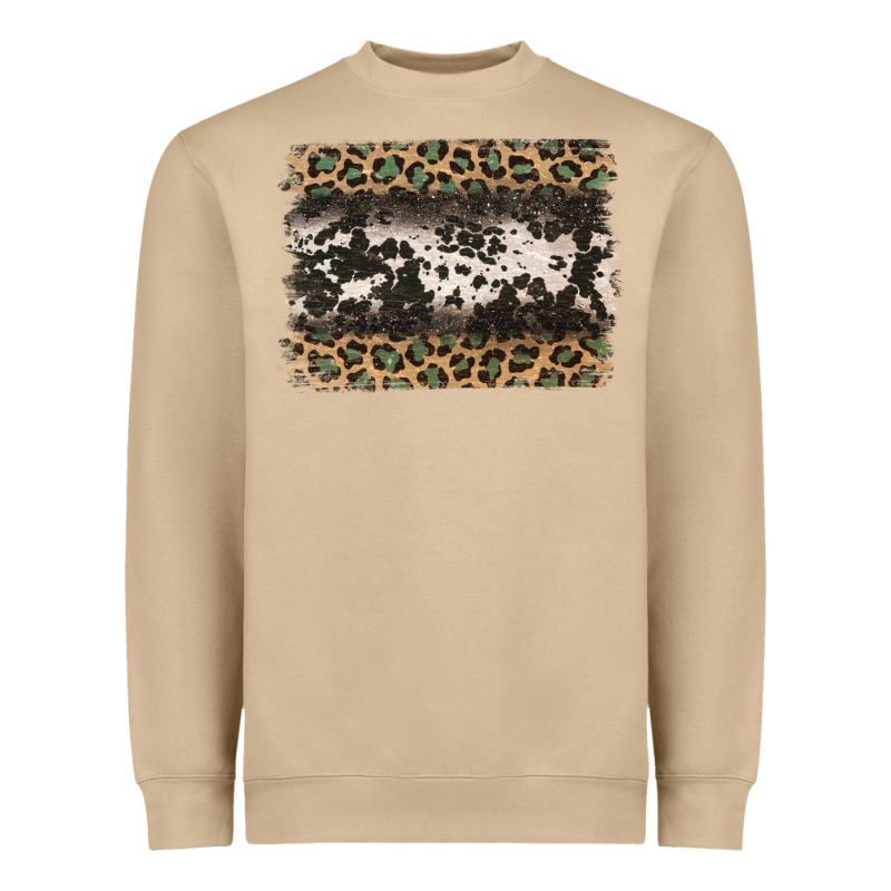 Leopard Cowhide Pattern Background Heavyweight Sweatshirt by Jasminsmagicworld | Teevron