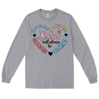 Heather Grey besties will always be Long Sleeve Tee - MaliasSmallBusiness