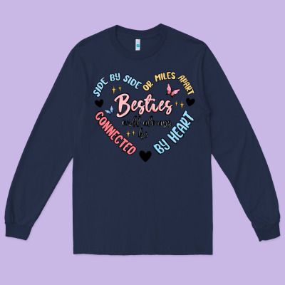 Besties Will Always Be Long Sleeve Tee Designed By Maliassmallbusiness