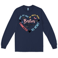 Navy besties will always be Long Sleeve Tee - MaliasSmallBusiness
