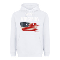 White WEST VIRGINIA Heavyweight Hoodie - Bettercallsaul