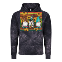 Cloud Black western gnomes cactus sunflowers serape wooden leopard gemstone Vintage Hoodie - Artiststas