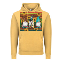 Vintage Mustard western gnomes cactus sunflowers serape wooden leopard gemstone Vintage Hoodie - Artiststas